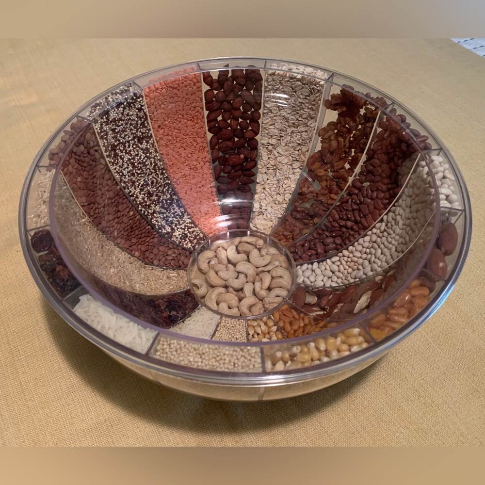 Harvest Table Acrylic Fill-It Bowl, Already Filled! Decorative